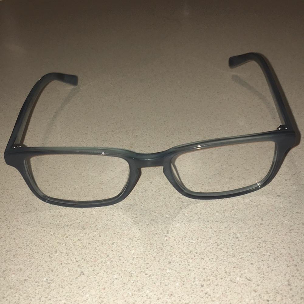 Warby Parker Hardy glasses in Striped Pacific